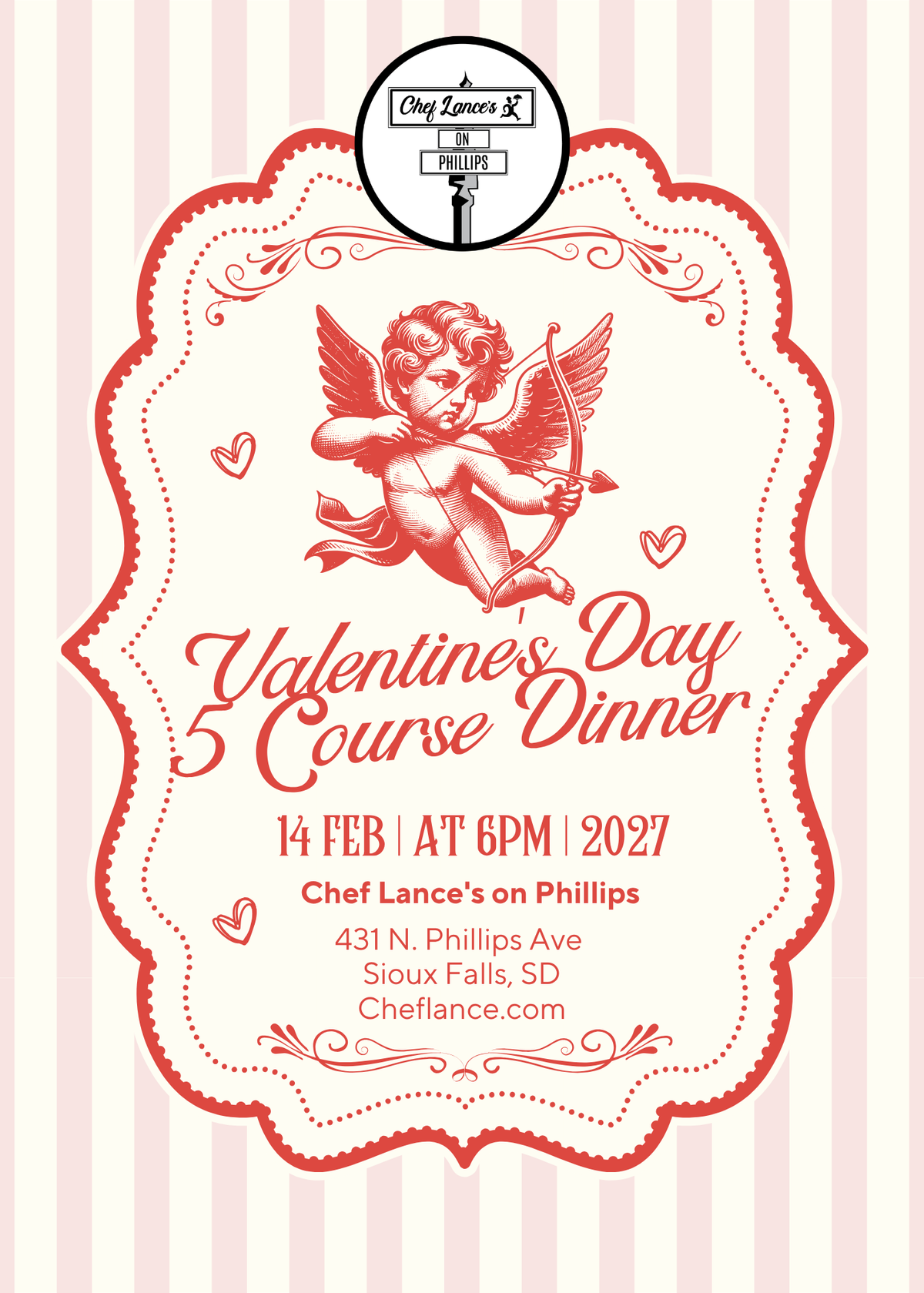 Valentine's Day 5 Course Dinner Event Tickets