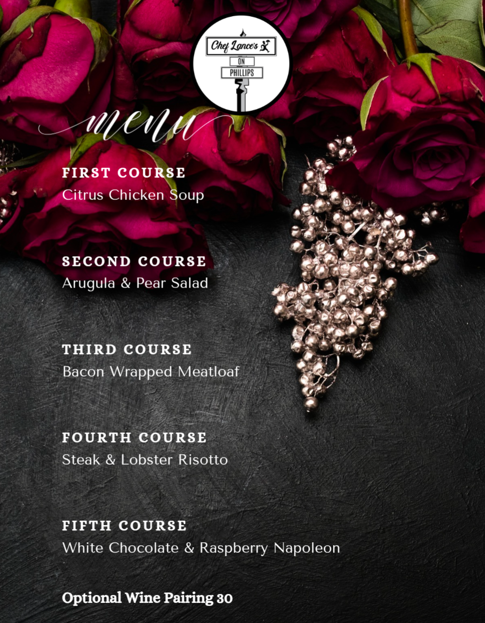 Jan 19th: 5 Course Dinner Event Tickets