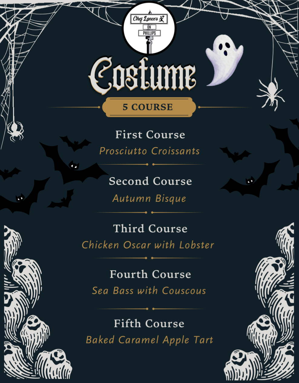 Oct 27th: 5 Course Costume Dinner Event Tickets