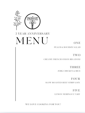 Sept 8th: Anniversary 5 Course Dinner Event Tickets